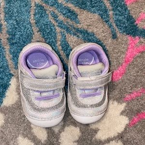 Stride Rite lavender glitter walkers